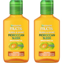 Garnier Fructis Sleek & Shine Marockansk Sleek Smoothing Oil fr burrigt torrt hr Arganolja 3,75 Fl Oz 2 Count (Frpackningen kan variera)