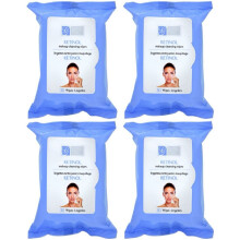 Retinol Makeup Cleansing Cloth Wipes, 4-pk (100 Wipes) (Regular)