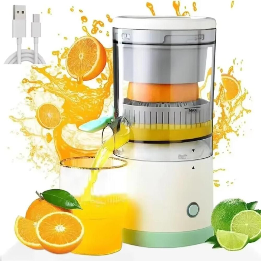 (white, 3.7V) Portable Electric Juicer Household Fruit Blender New Orange Lemon Squeezer  For Travel