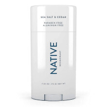 Native Deodorant | Natural Deodorant for Men Aluminum Free with Baking Soda Probiotics Coconut Oil and Shea Butter | Sea Salt & Cedar