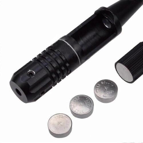 Red Laser Bore Sighter Collimator Kit Adjustable Adapters Rifles with Box Carry 1