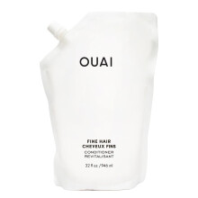 OUAI Fine Hair Conditioner Refill - Volumizing Conditioner Made with Keratin Biotin and Chia Seed Oil - Adds Softness Bounce and Volume - Free from