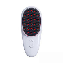 (white) Light High-Frequency Vibration Massage Hair Brush