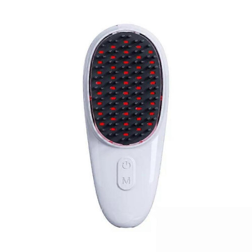 (white) Light High-Frequency Vibration Massage Hair Brush