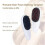 (white) Light High-Frequency Vibration Massage Hair Brush 5