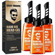 3Pcs 2-in-1 Hair Oil Head Gel Brush Professional Hair Gel Combs Easy To Clean for Men