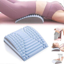 (blue) Neck and Back Relaxer, Portable Cervical Traction Device Neck Pillow for Pain Relief & Neck Hump, Posture Corrector Massager for Women Men