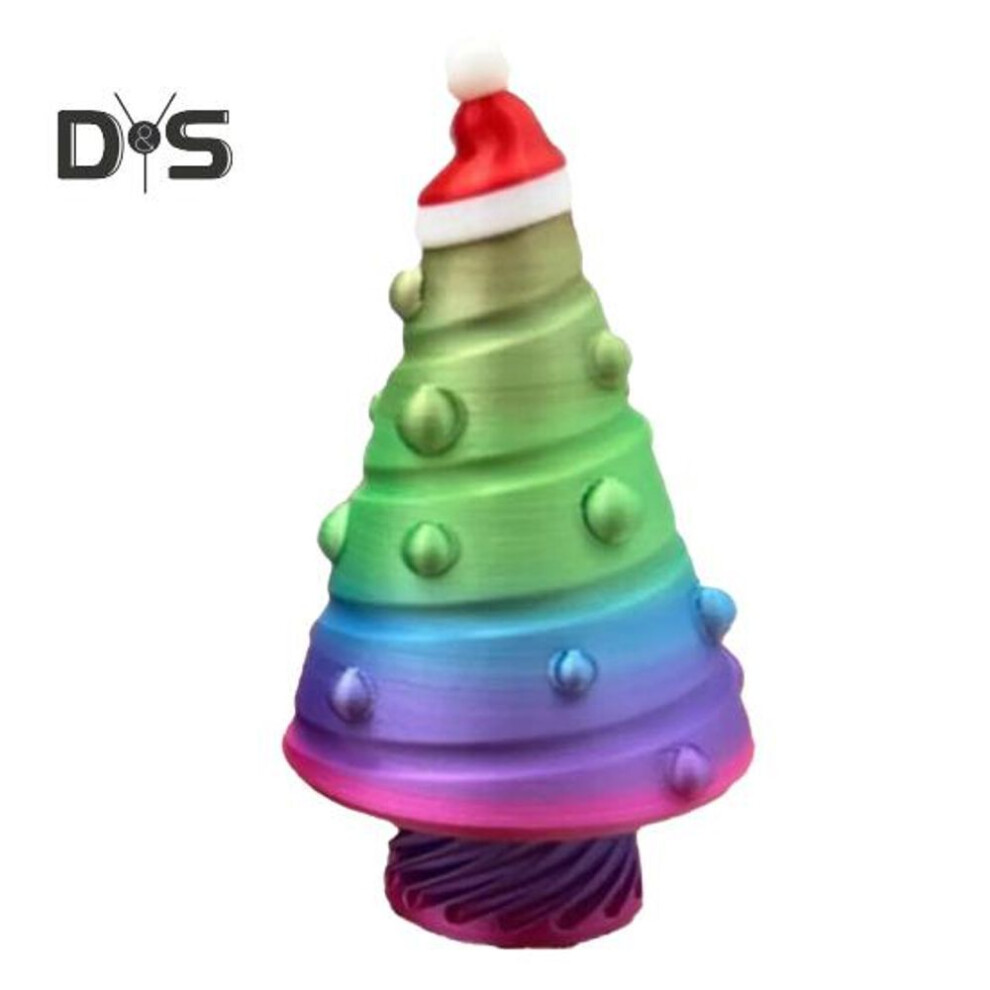 (as the picture, A) 3D Printed Mini Christmas Tree Tabletop Tree Stash Ornament with Hidden Storage Hanging Decor Money Gift Dispenser Storage Box for DIY Festive Gifts