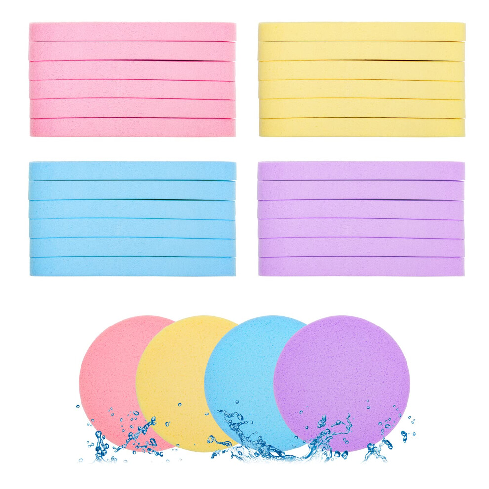 Coldairsoap Women's 120Pcs Facial Compressed Facial Sponges For Pva Professional Makeup Sponge Removal Pads Compress Exfoliating Face Cleansing