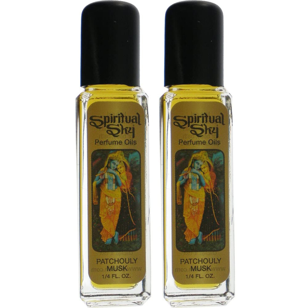 Spiritual Sky Oil Spiritual Sky Patchouly Musk Scented Oil - 1/4 Ounce Bottle (2 Pack)