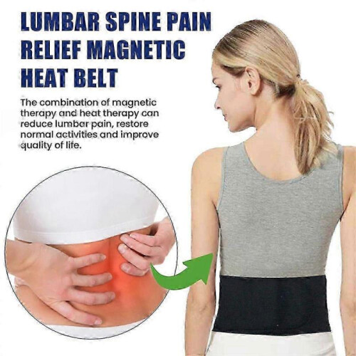(2pcs) 1/2/3Pcs Self Heating Magnetic Back Pain Support Lower Lumbar Brace Belt Strap Magnets 2
