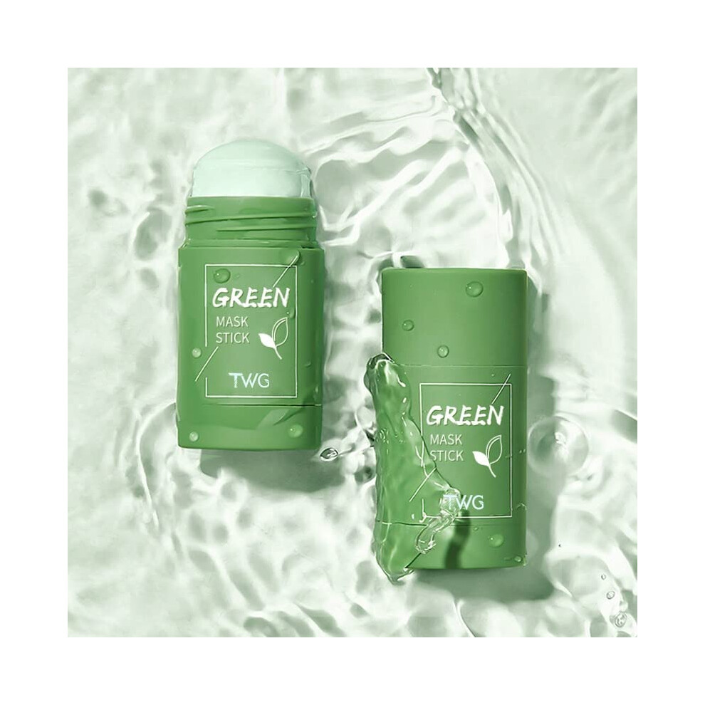 Sullmar Green/Eggplant Girl Tea Solid Mask Deep Cleaning Mud Mask Stick Oil Control Anti-Acne Masks Purifying Clay Stick Mask Skin Care ( Tea)