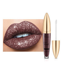 Easilydays Halloween Batom Líquido Matte Brilhante, Gloss de Lábios Glitter Gótico