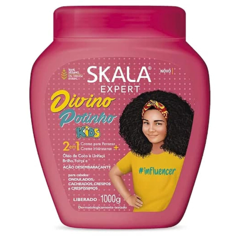 Cream Skala - Expert - Creme De Tratamento 2 Em 1 Crespinho Divino 1 Kg - (Divine Little Curls 2 In 1 Treatment Net 33.81 Oz)