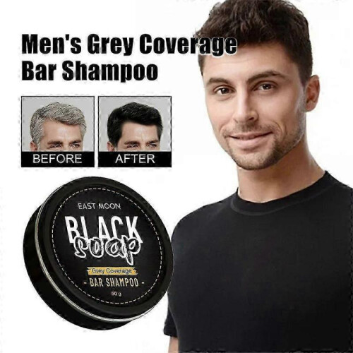 (1pc)1-3Pcs Gray Hair Coverage Soap,Hair Darkening Compressed Shampoo Soap Bar