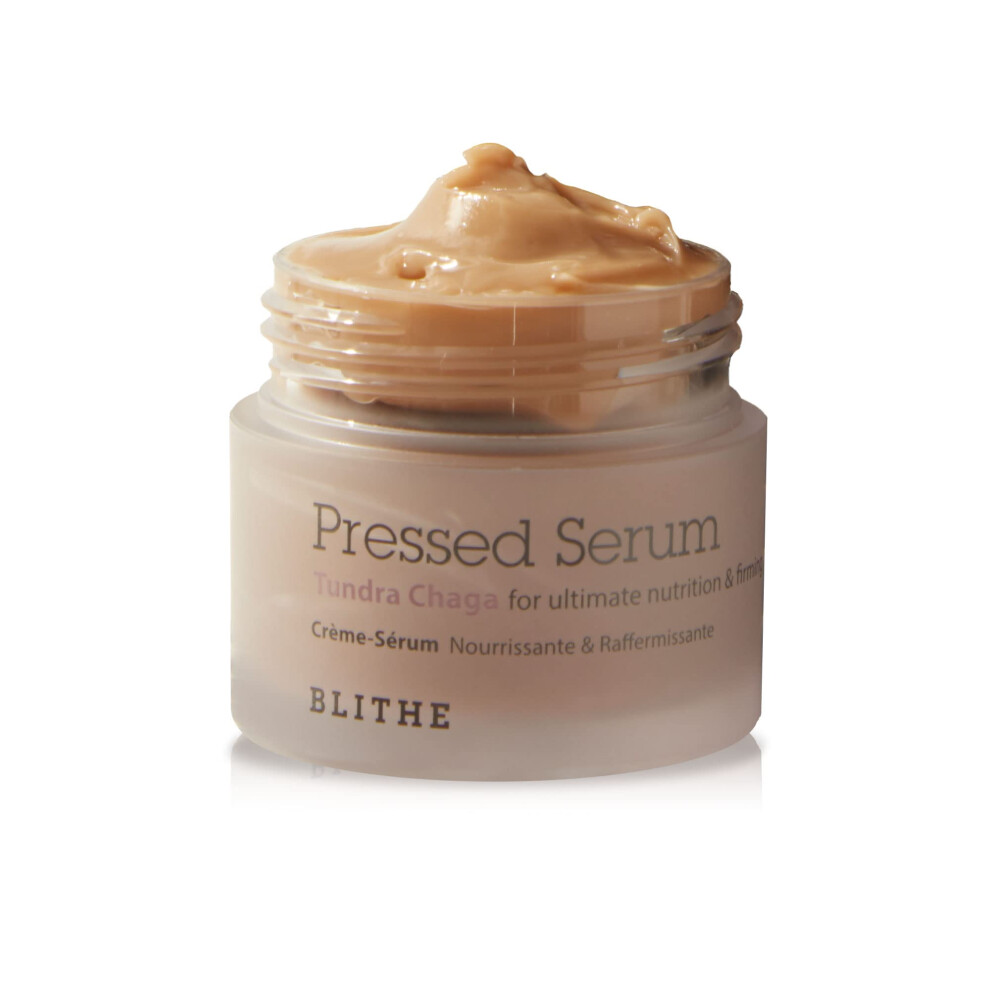 Blithe Cream Pressed Serum Chaga Mushroom - Advanced Skin Tightening For Face Face Tightening And Lifting Formula For A Natural Face Lift 0.91 Fl Oz
