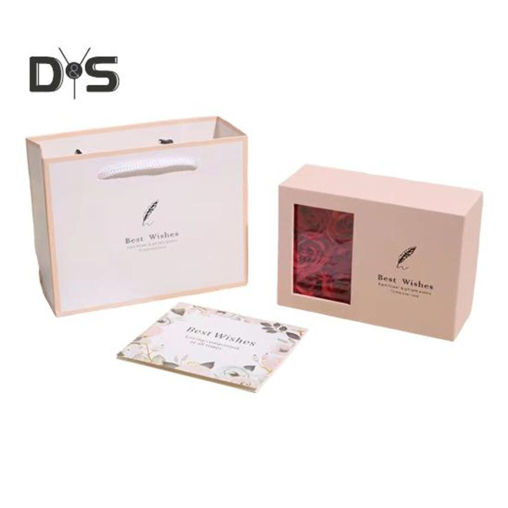 (as the picture, E) Eternal Roses Gift Box Preserved Flowers Jewelry Box for Women Wife Mom Birthday Mother's Day Valentine's Day Christmas Gift