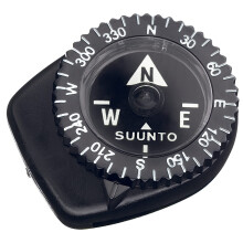 Mikrokompas SUUNTO Clipper Compass sa pripevnuje na popruh alebo okraj mapy