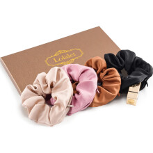 Lolalet Stash Scrunchies 4 db cipzras zsebbel Rejtett zsebes hajcsipesz a pnzrt Elasztikus hajktok Lfaroktart Tartozkok vkony, vkony gndr