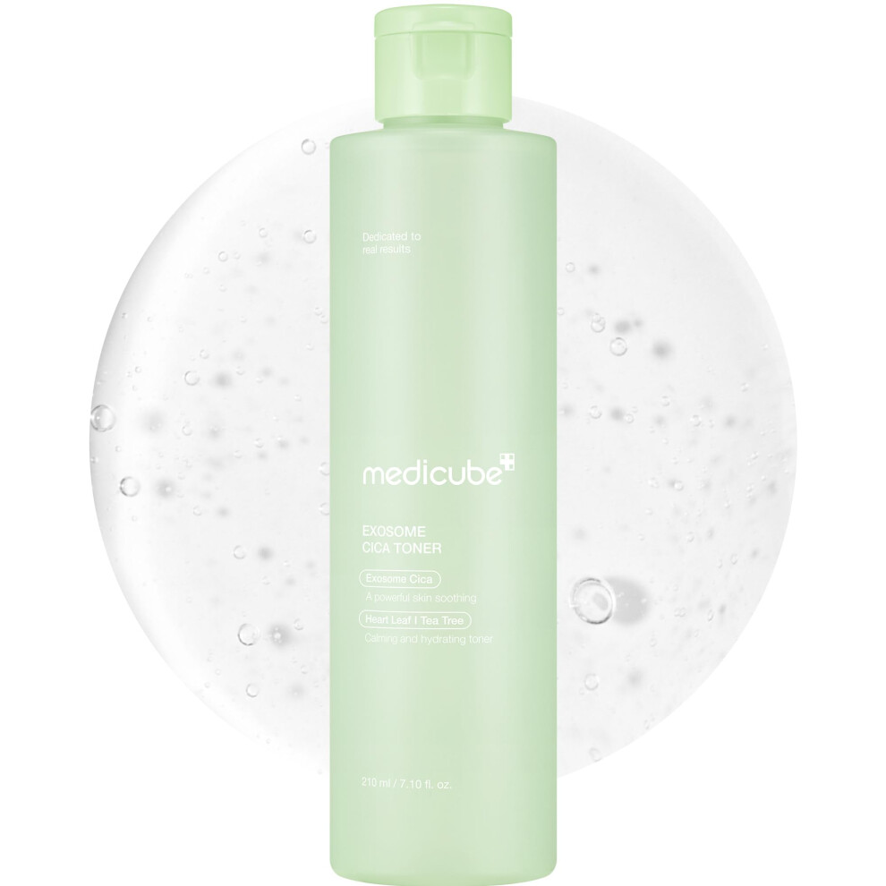 Medicube Exosome Cica Toner | Daily Soothing Toner With Exosome Cica Heartleaf Tea Tree 12 Kinds Of Cica | Low Irritation Sebum Care Korean Skin C