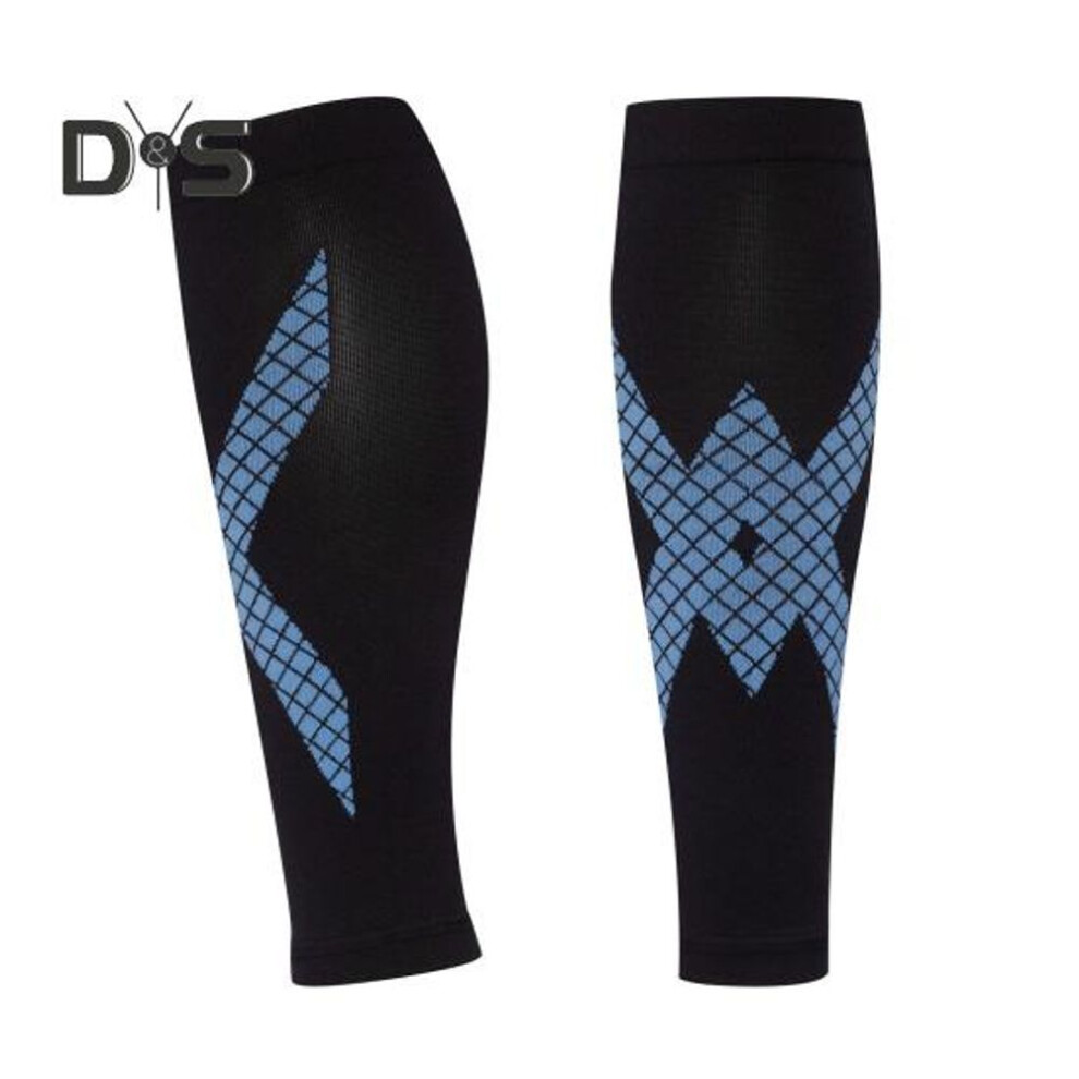 (black,blue, S) Leg Sleeves Compression Long Knee Sleeve Uv Protection Leg Sleeves For Men Women Sport Basketball Football Leg Wrap
