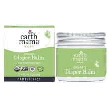 Earth Mama Organic Pelenkabalzsam Gazdasgos Csaldi Mret EWg Ellenorztt gyengd, tbbfunkcis krm rzkeny borre 4 folykony uncia
