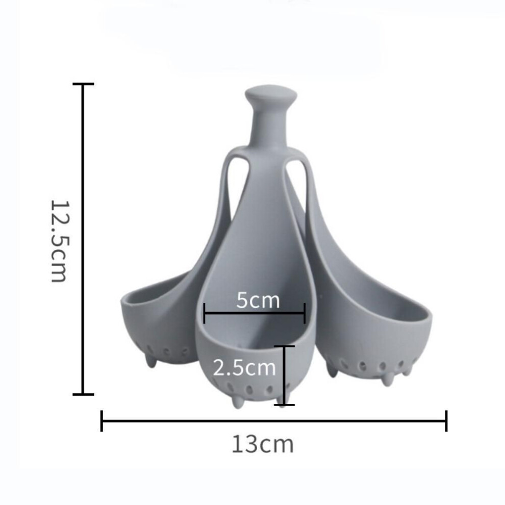 (4 eggs) Anti-scald Boiled Egg Holder with Handle Egg Cooker Portable Egg Steamer Tray  Healthy