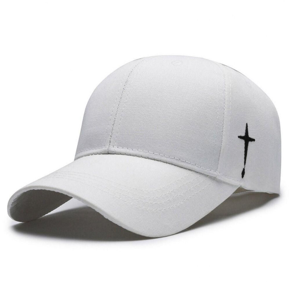 (white) Solid Color Snapback Caps Casquette Sunscreen Hat Outdoor Sports Baseball Cap  Unisex