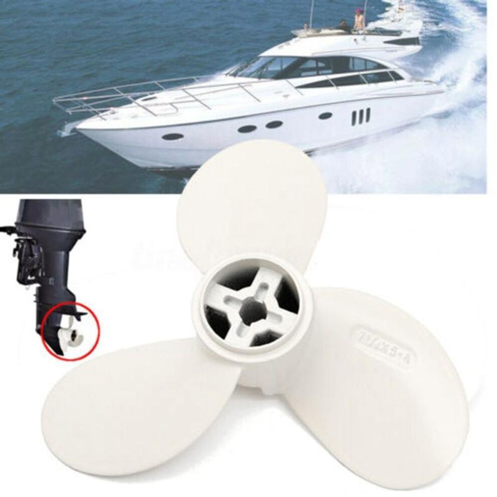 7 1/4X5-A Propeller For Marine Boat Motor 2HP 55mm Aluminum Alloy Part
