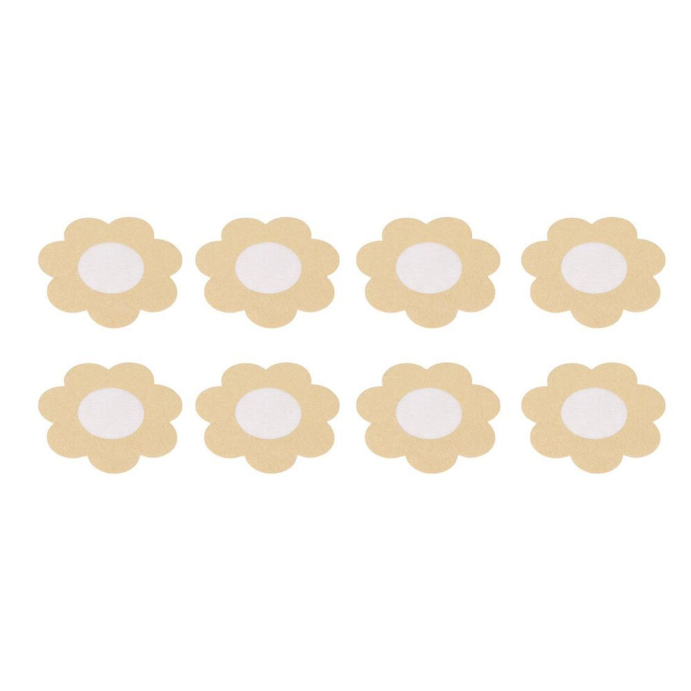 20pcs Disposable Breast Pasties Light Beige Adhesive Bras Breathable Nipple Covers