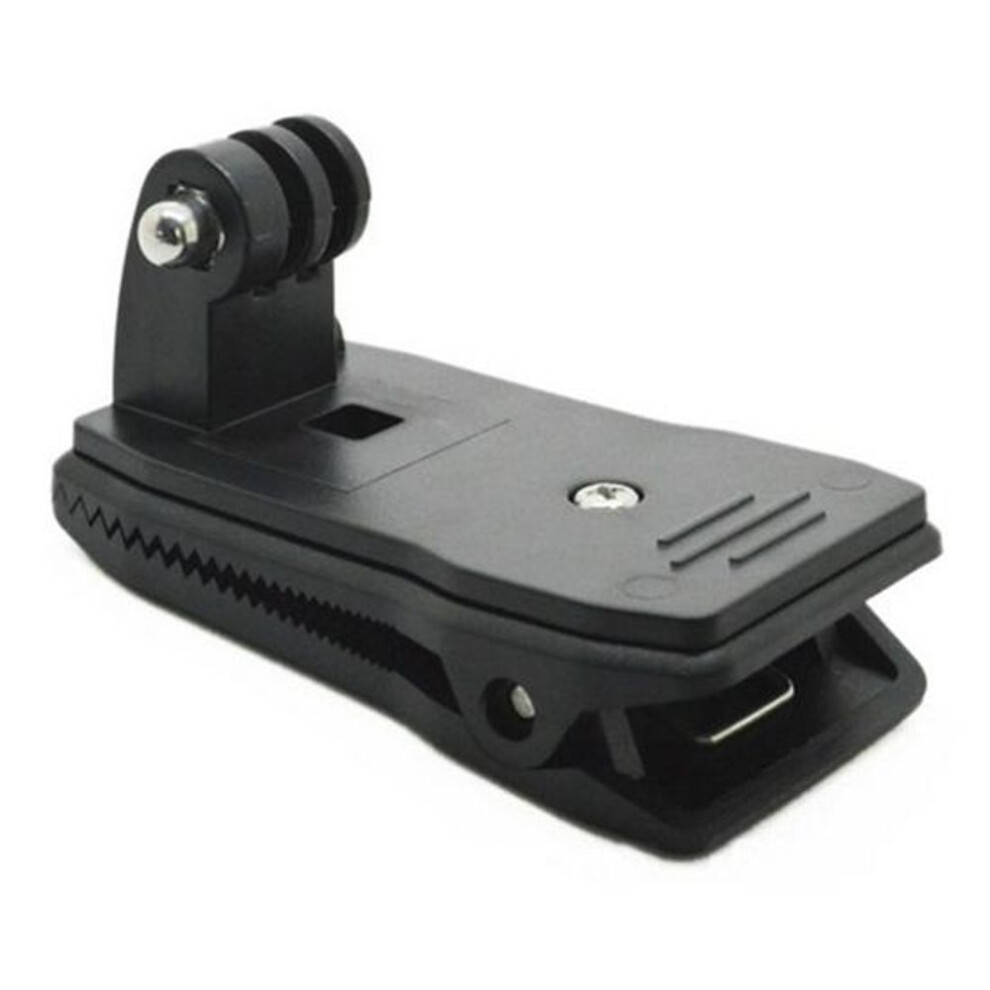 Action Camera Holder Backpack Clip 360-degree Rotation Firm Grip Stable Support Versatile Action Camera Clip For Gopro Hero4/3+/3/2 For Mountain Dog