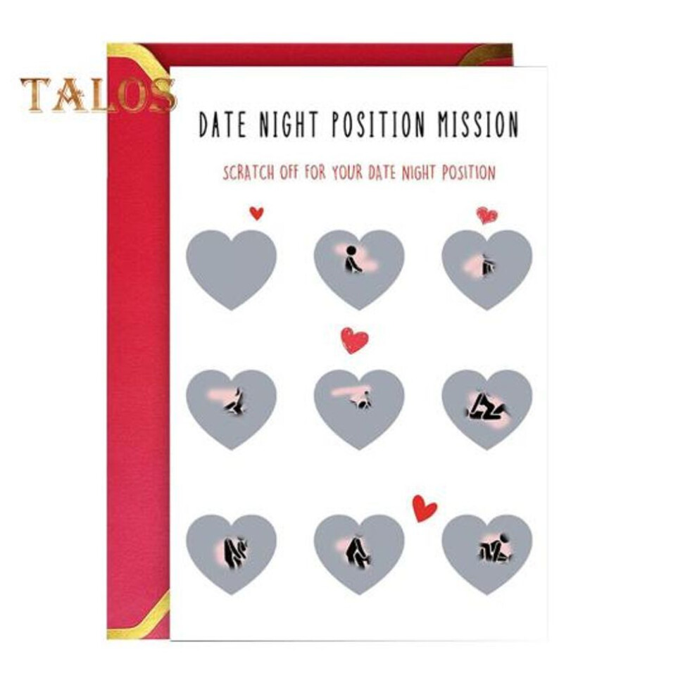 Naughty Scratch-off Card For Couples Date Night Love Posture Scratch Poster Valentine's Day Aniversary Gifts For Boyfriend Girlfriend