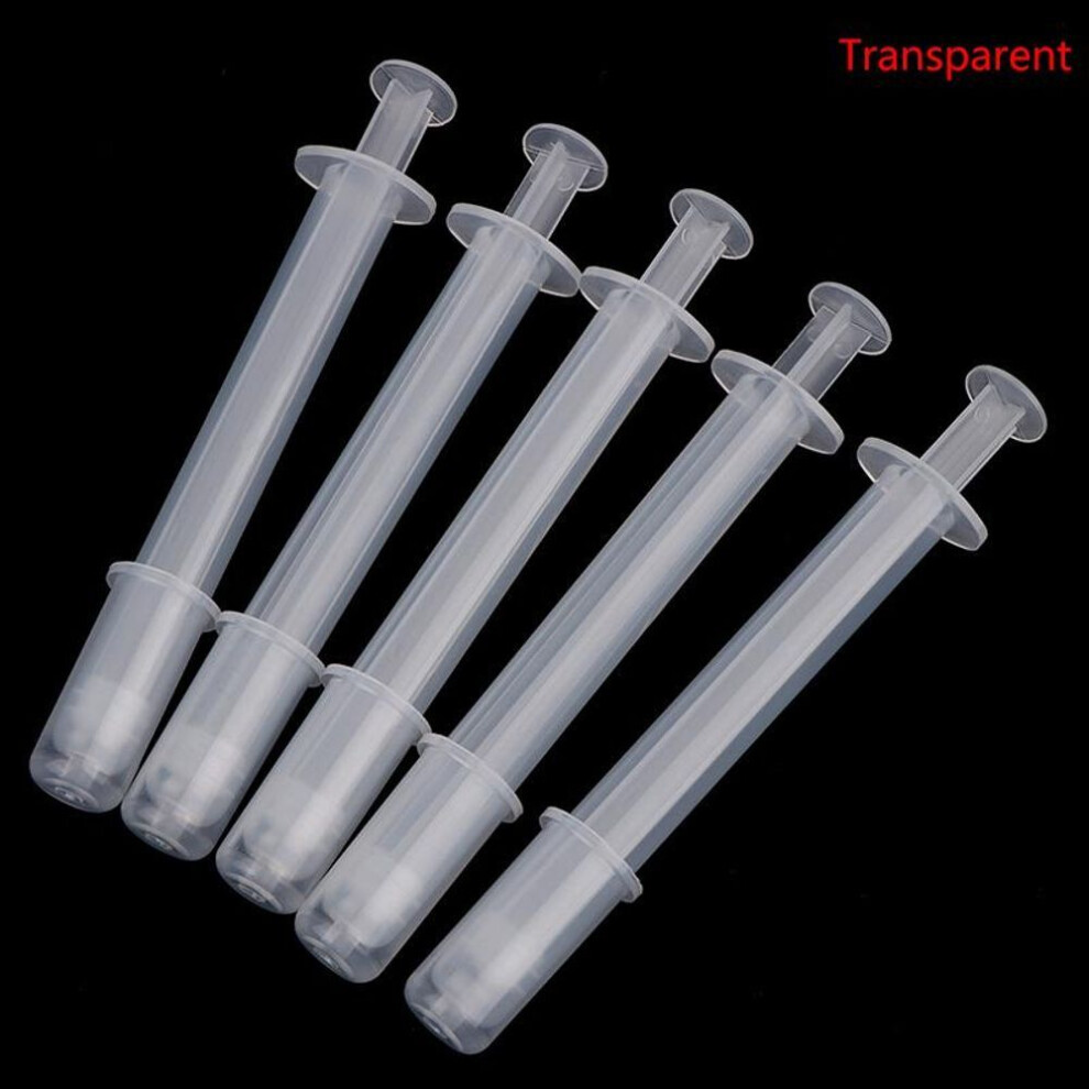 (clear) 5pcs Vaginal Applicator Lubricant Injector Syringe Lube Health Care Disposable Anal Nasal Cavity Applicator Launcher Butt Plug