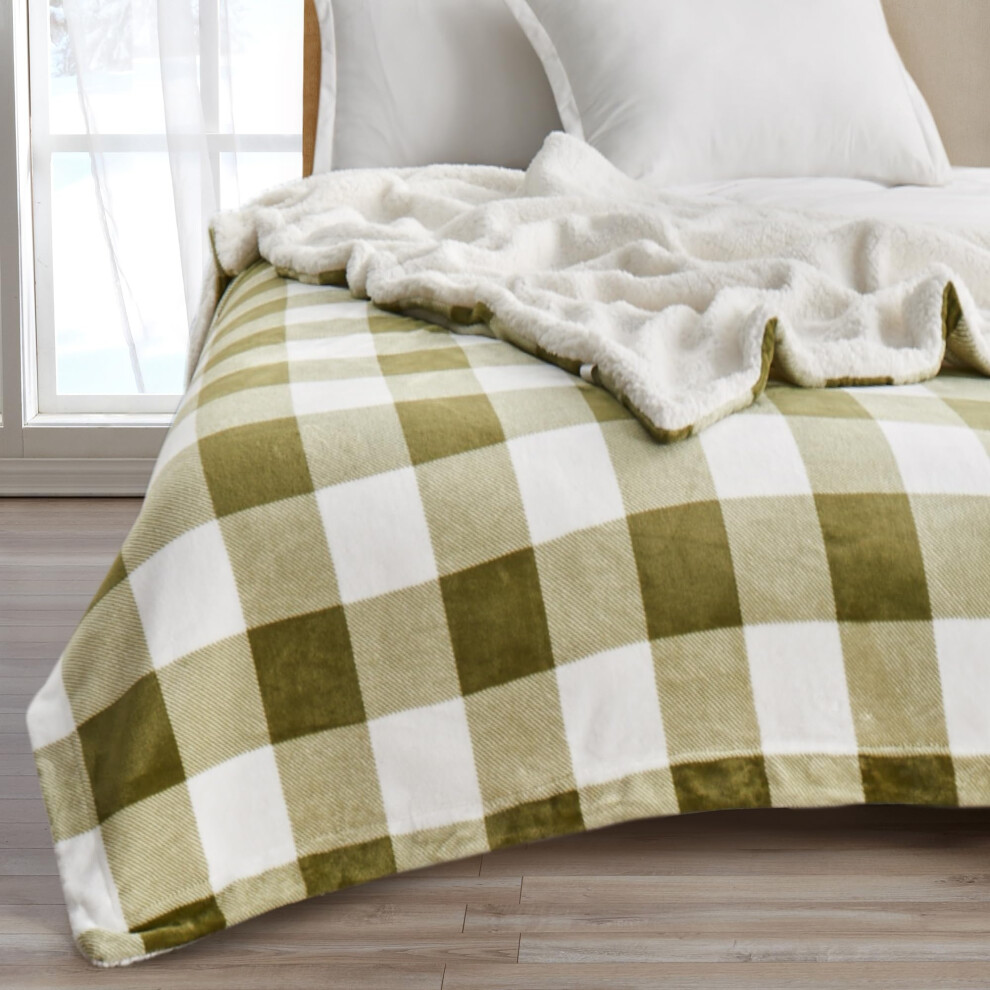 Plaid polaire sherpa et velours moelleux,    pais, pour fauteuil, canap   -lit, grand lit ou grand lit. Chaud, r   versible, doux, polaire. Collection