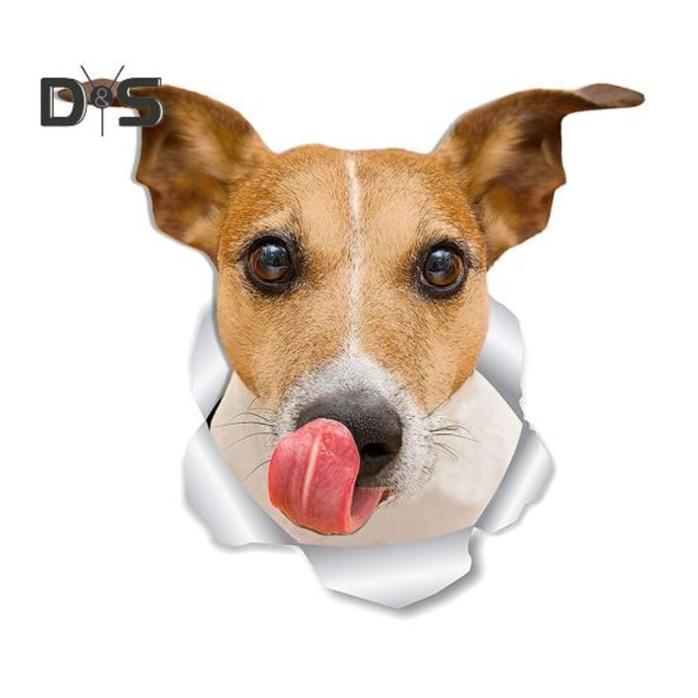 Toilet Sticker Cartoon Dog Pattern Self-Adhesive Tear-Resistant PVC Decorative Toilet Decal Multifunctional Puppy Sticker