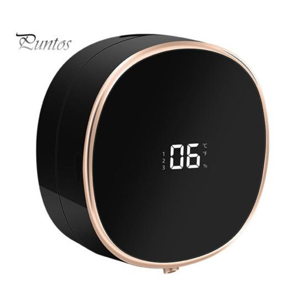 (black) Electric Touchless Soap Dispenser Wall Mount IPX5 Waterproof Rechargeable Battery Operated High-tech Automatic Soap Dispenser