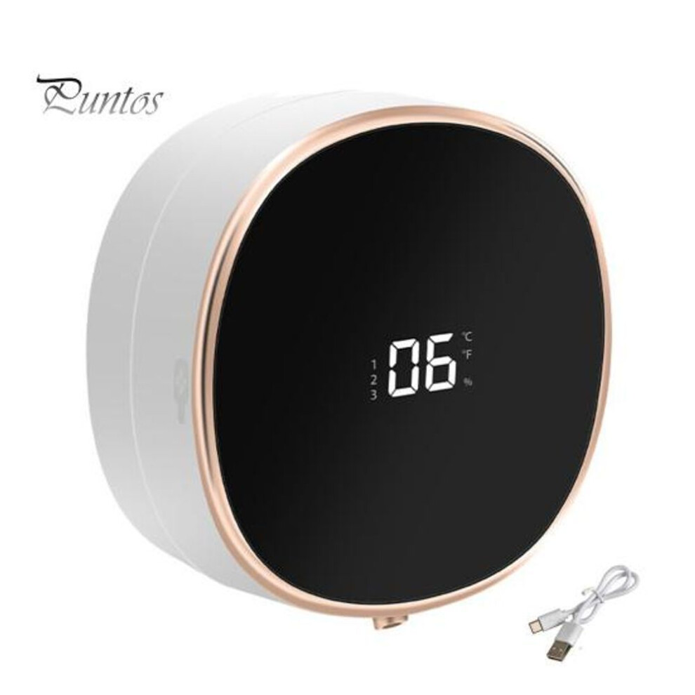 (white) Electric Touchless Soap Dispenser Wall Mount IPX5 Waterproof Rechargeable Battery Operated High-tech Automatic Soap Dispenser