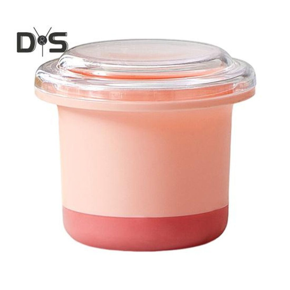 (pink, Round) Ice Cube Tray Silicone Ice Cube Maker With Lid For Food Juice Drinks Bpa Free Easy Release Baby Blocks Freezer Storage Containers