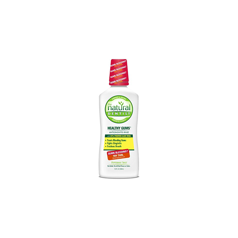 Le dentiste naturel, gencives saines et hydratantes, rin   age antigingivite, menthe poivr   e Twist, 16,90 oz (paquet de 6)6