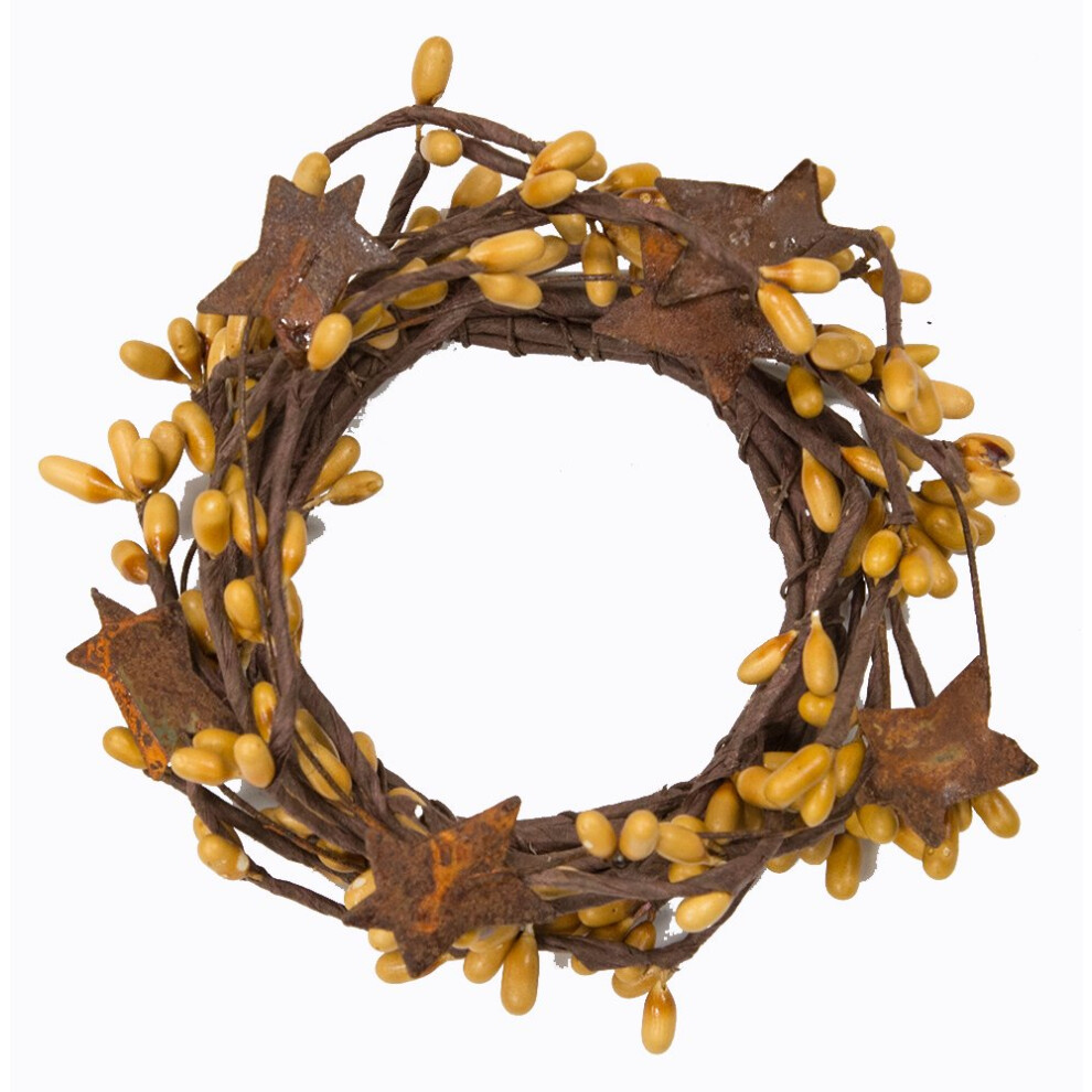 Cwi Gifts Pip Ring Mit Rostigen Sternen, 5,1 X 15,2 Cm, Altgold-image