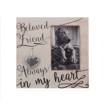 Young's Inc. Wooden Pet Memorial Picture Frame - Pet Loss Gifts - Dog Memorial Gift - 9 x 9 Frame - Fits 4"""" x 6"""" Picture