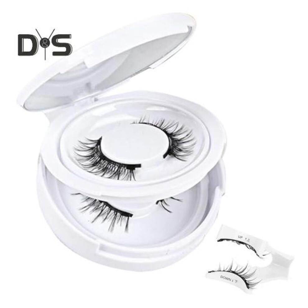 2 Pairs Magnetic False Eyelashes With Tweezer Natural Look Reusable Magnetic 3D Fake Lashes With Applicator Tool Women Eye Makeup Tools