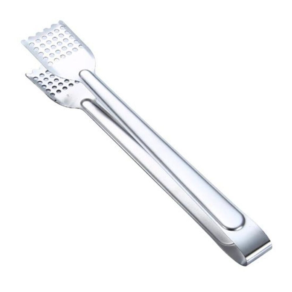 (as the picture, 9inch) Stainless Steel Practicability Food Tong Heat Insulation Comfortable to Grip Versatile Bread Clip Kitchen Supplies