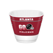 Fremont Die NFL Atlanta Falcons Party Snack Miska 7,85"""" (1 gal n) Biela/T mov farby