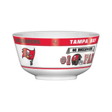 Fremont Die NFL Tampa Bay Buccaneers Party Snack Bowl 11.75 Bowl (2 Gallon) White/Team Colors