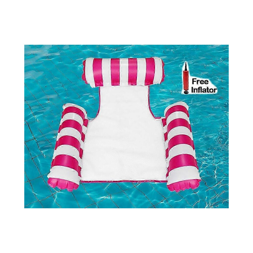 (as20)Foldable floating inflatable hammock, pool chair, water toys