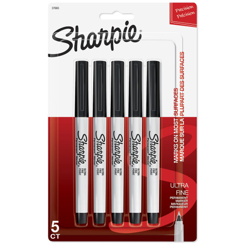 Sharpie Sharpie 37665PP Permanent Markers Ultra Fin 5 Pack