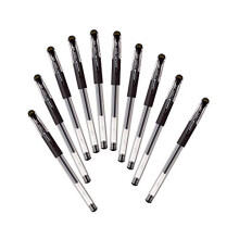 Bol grafo de tinta gel Uni-ball Signo Um-151 - 0,38 mm - Juego de 10 (negro)