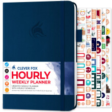 Clever Fox Planer-Zeitplan  wchentlicher und monatlicher Lebensplaner mit Zeitfenstern, Terminbuch und Tagesplaner zur Steigerung der Produktivitt