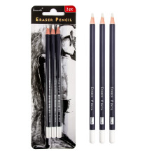 Professionelles Radierstift-Set  Brusarth, 3-teilig, zum Radieren kleiner Details oder zum Hinzufgen von Highlights zum Skizzieren, Buntstiften, Ko